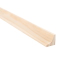 2ª Selección  - Moldura 1/2 Caña Pino Finger Joint 1x1 3,00m -  Segunda Categoría