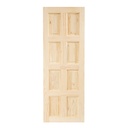 Pack 10 Puertas Exterior Sólida de Pino Radiata Palermo 2m
