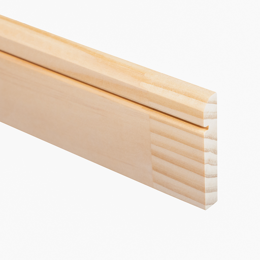 [PEFGC00000003000] Guardapolvo Chaflán Cantería de Pino Finger Joint 3m