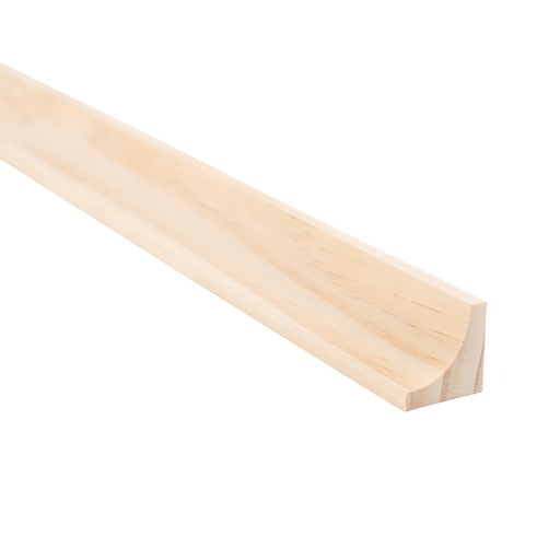 Moldura Media Caña Pino Finger Joint 3m